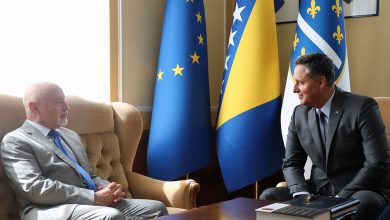 Photo of Član Predsjedništva BiH, Denis Bećirović, razgovarao s ambasadorom Republike Poljske u Bosni i Hercegovini, Jaroslavom Lindenbergom