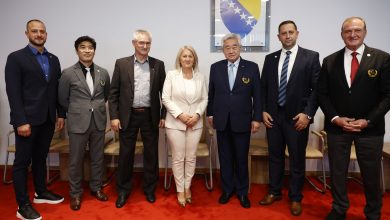 Photo of Predsjedavajuća Krišto s predsjednikom Svjetske taekwondo federacije dr. Choueom