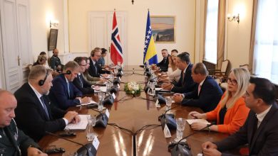 Photo of Članovi Predsjedništva BiH razgovarali s ministrom odbrane Kraljevine Norveške Bjornom Arildom Gramom