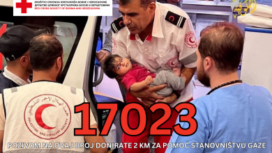 Photo of Apel Crvenog križa u BiH: Humanitarni broj 17023 za pomoć stanovništvu Gaze