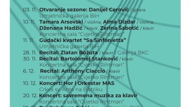 Photo of Muzička akademija najavljuje novu koncertnu sezonu