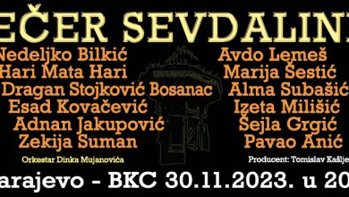 Photo of Čarobno veče sevdalinki u BKC-u 30. novembra