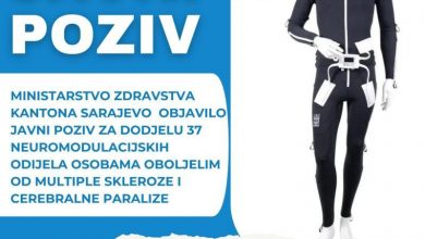 Photo of Ministarstvo zdravstva KS objavilo Javni poziv za dodjelu 37 neuromodulacijskih odijela osobama oboljelim od multiple skleroze i cerebralne paralize