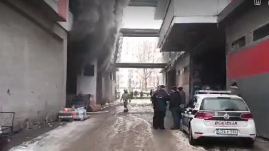 Photo of Izbio požar na sarajevskoj pijaci Heco, nema povrijeđenih