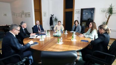 Photo of Ademović sa ambasadoricom Kraljevine Švedske Helenom Lagerlöf o nastavku saradnje