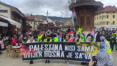 Photo of U Sarajevu skup i mirna šetnja u znak podrške palestinskom narodu