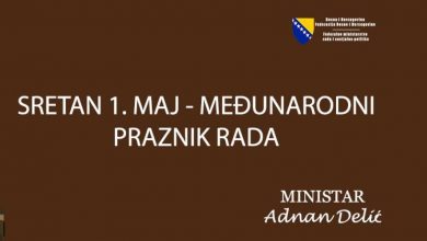 Photo of Neradni dani u FBiH 1. i 2. maj, Delić pozvao poslodavce da poštuju prava radnika