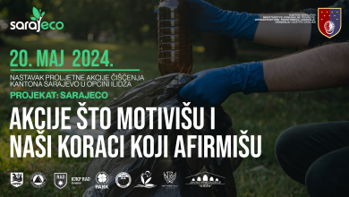 Photo of Akcija čišćenja SarajECO od 20. maja na području općine Ilidža