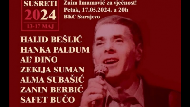 Photo of Koncert „Sve behara i sve cvjeta: Zaim Imamović za vječnost“ večeras u 20 sati, u Bosanskom kulturnom centru