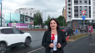 Photo of TVSA/Postavljen prvi sloj asfalta na kružnom toku kod preduzeća GRAS