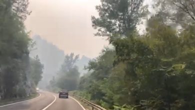 Photo of (Video) Požar na Vrtaljici iznad Konjica od jutros gase helikopteri Oružanih snaga BiH