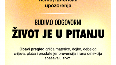 Photo of Otvorene prijave za besplatne preventivne preglede u Kantonu Sarajevo: “Budimo odgovorni – Život je i pitanju”