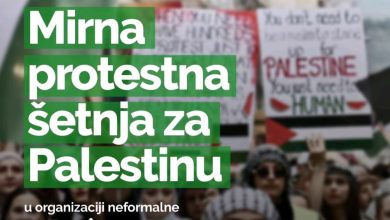 Photo of U Sarajevu sutra najavljena mirna protestna šetnja za Palestinu