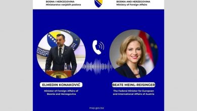 Photo of Konaković – Meinl-Reisinger:Očuvati mir i stabilnost u BiH i nastaviti reformski proces na putu u EU