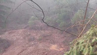 Photo of Curine njive i Bistrički  potok – klizište  u blizini kuća, kiša pogoršava situaciju