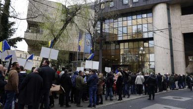 Photo of Protest ispred zgrade Parlamenta FBiH