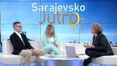 Photo of Musić i Šljivo za TVSA o prvom studentskom naučno-istraživačkom kongresu medicinskih fakulteta UNSA
