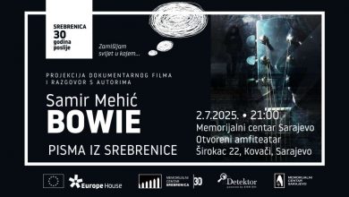 Photo of Projekcija dokumentarca ‘Samir Mehić Bowie – Pisma iz Srebrenice’ početkom jula u Sarajevu i Briselu