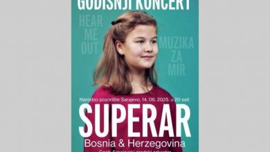 Photo of Godišnji koncert Udruženja Superar u BiH ‘Hear Me Out – Muzika za mir’ 14. juna u NPS
