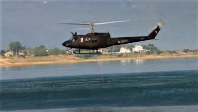 Photo of Helikopter Oružanih snaga BiH u akciji gašenja požara u općini Prozor-Rama