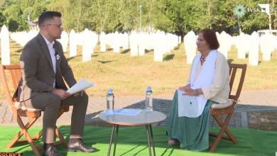 Photo of Kada Hotić u Potočarima za TVSA: Naša borba traje od kako smo protjerane iz Srebrenice