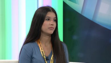 Photo of Ines Anjum za TVSA o zlatu koje je osvojila  na GINIS naučnoj olimpijadi u New Yorku za projekat “Moj filter”