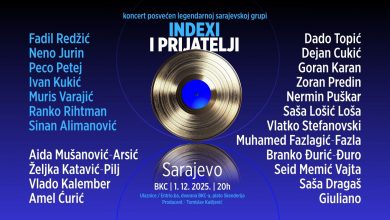 Photo of Velika muzička priča ponovo pred publikom:  „Indexi“ i prijatelji u BKC-u Sarajevo