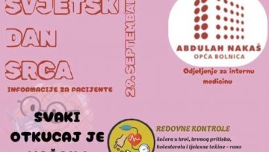 Photo of Opća bolnica Sarajevo – Dan otvorenih vrata Odjeljenja za interne bolesti za Svjetski dan srca