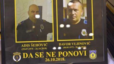 Photo of Sedma godišnjica ubistva sarajevskih policajaca Adisa Šehovića i Davora Vujinovića