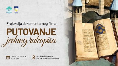 Photo of U utorak projekcija filma “Sarajevski divan: Putovanje jednog rukopisa”