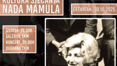 Photo of Kultura sjećanja: Izložba i koncert u čast legendarne Nade Mamule