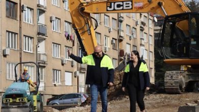 Photo of Šteta i Karić u obilasku radova na gradilištu Južne longitudinale