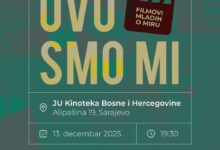 Photo of Projekcija kratkih filmova mladih o miru ‘Ovo smo mi’ u JU Kinoteka BiH