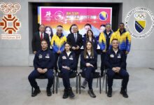Photo of Elvedina Muzaferija i Marko Šljivić nose zastave Bosne i Hercegovine na ZOI “Milano Cortina 2026”