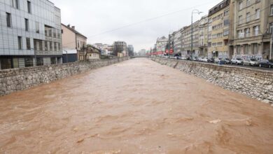 Photo of Povećani vodostaji rijeka u Kantonu Sarajevo – Civilna zaštita na terenu, stanje za sada stabilno