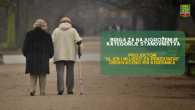 Photo of Projektom „Hljeb i mlijeko za penzionere“ obuhvaćeno 414 korisnika