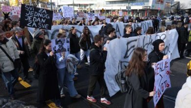 Photo of Završen šesti dan protesta – Pauza dva dana, potom novi protesti u subotu, 21. februara