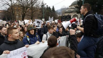 Photo of Završen protest u Sarajevu – Istaknuta četiri zahtjeva, sutra novi protest