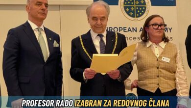 Photo of Izet Rađo izabran za redovnog člana Evropske akademije nauka i umjetnosti