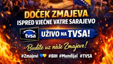 Photo of Doček Zmajeva ispred Vječne vatre uživo na TVSA