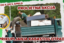 Photo of Proljetna akcija prikupljanja kabastog otpada: 4. i 5. aprila na području Općine Centar