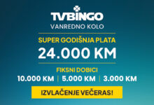 Photo of Večeras izvlačenje brojeva 4. vanrednog kola TV Binga uz Jackpot od 315.000 KM