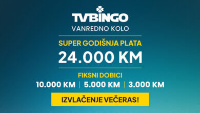 Photo of Večeras izvlačenje brojeva 4. vanrednog kola TV Binga uz Jackpot od 315.000 KM
