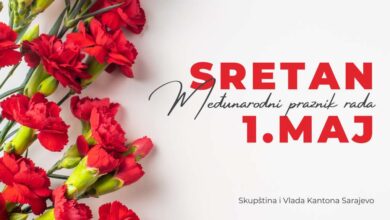 Photo of Vlada i Skupština KS čestitale Međunarodni praznik rada