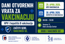 Photo of Poziv studentima i zdravstvenim radnicima: Dani otvorenih vrata za HPV i hepatitis B vakcinaciju