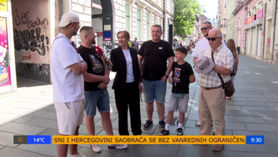 Photo of Velika gužva pred fan shopom reprezentacije BiH: Nestalo plavih dresova, navijači stigli iz Austrije