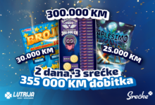 Photo of Srećke Lutrije BiH donijele 355.000 KM u Mostar, na Ilidžu i u Jelah!