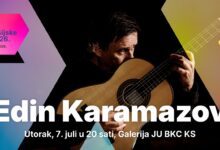 Photo of Baščaršijske noći: Edin Karamazov, nastupa 7. jula u Galeriji JU BKC KS